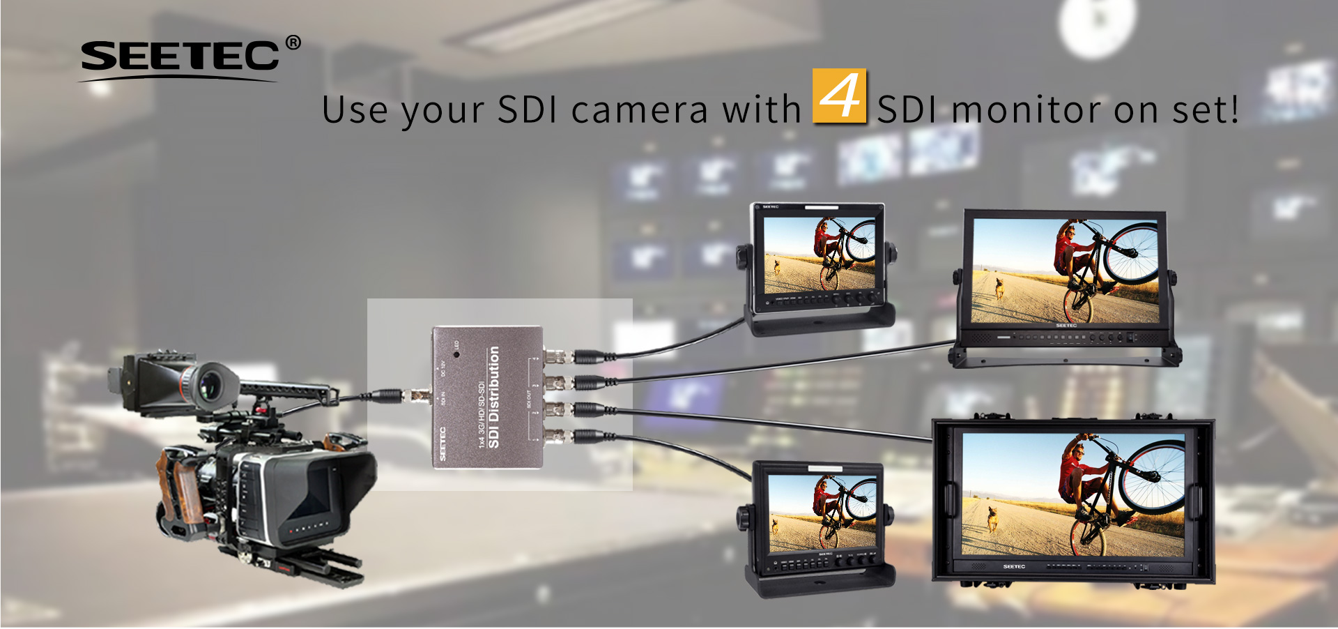 3G SDI Distributor 1x4